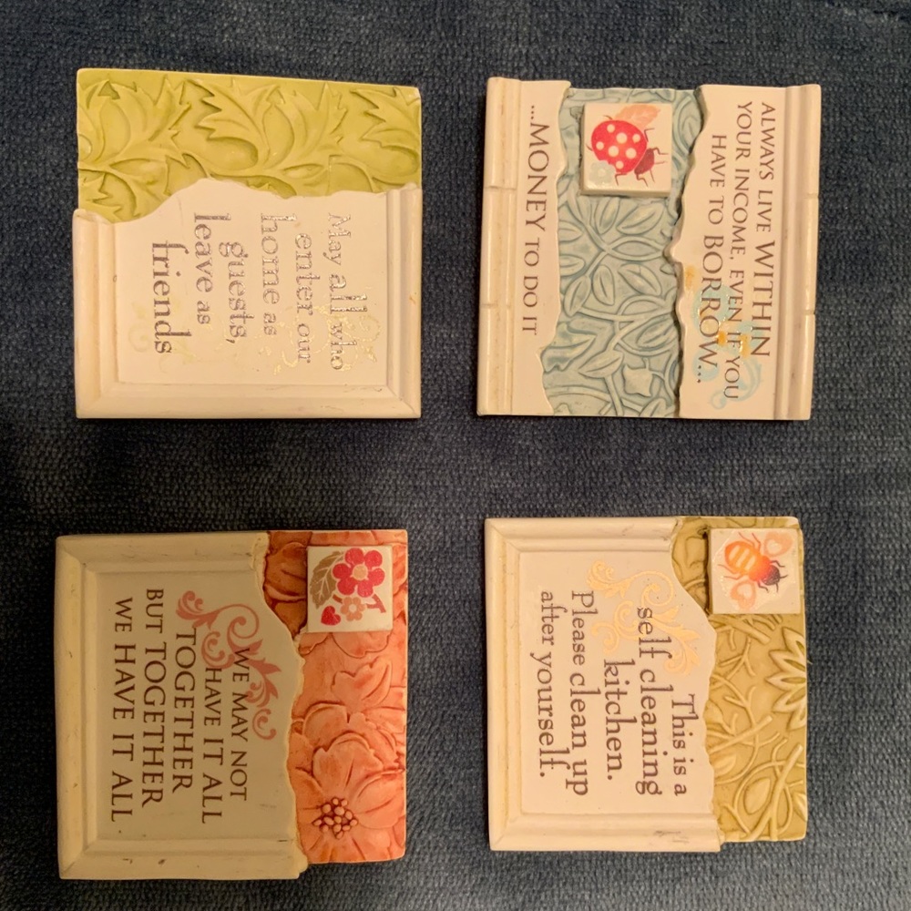 4 Hallmark magnets.